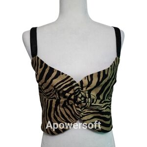 Balboa Zebra Print Women's Crop Top
